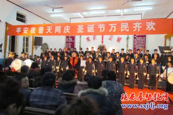 韩城教会举行圣诞节活动