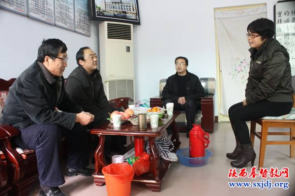 岐山县委统战部王振峰部长一行3人走访岐山基督教会