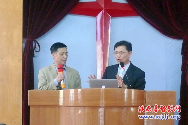 王俊牧师接待韩国首尔上道中央教会朴逢洙牧师(图3)