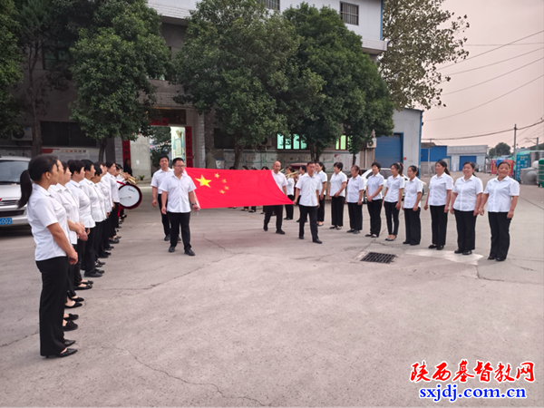 西咸新区泾河新城基督教各堂点举行升国旗仪式