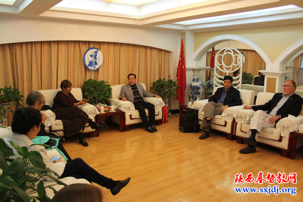 省基督教两会接待美国基督会朱晓陵牧师一行到访