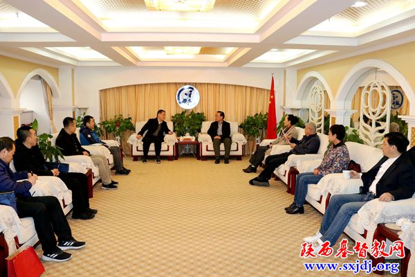 省民宗委副主任李晓建等领导一行前来我会慰问同工