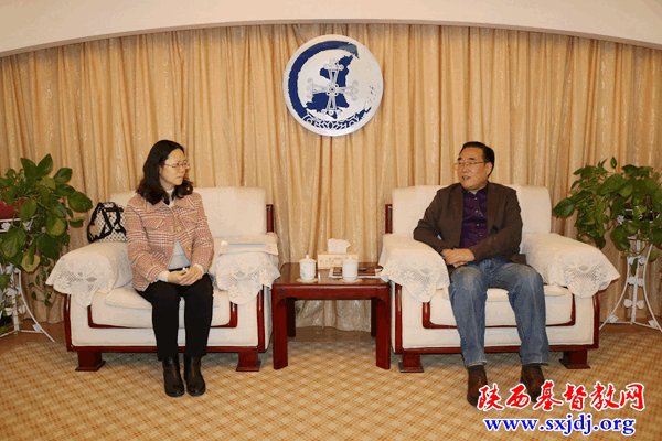 省民宗委政策法规处郭立廷处长一行前来省基督教两会调研圣职人员备案工作